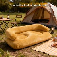 Canapé gonflable double en PVC imperméable, pliable et portable, pour 2 personnes, idéal pour le camping, la randonnée et le trekking