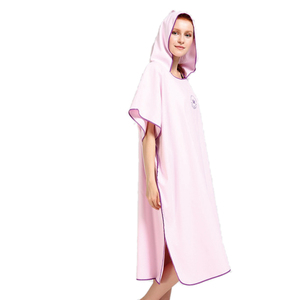 Peignoir <span class=keywords><strong>de</strong></span> Surf <span class=keywords><strong>Poncho</strong></span> pour adultes, combinaison différents coloris, fermeture à capuche, pour le <span class=keywords><strong>bain</strong></span>, le Surf, la natation, absorbant l'eau - Product Image 3