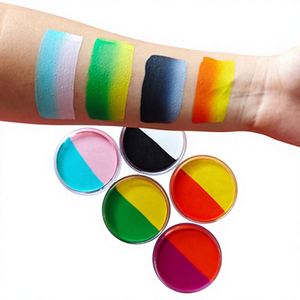 สีเพ้นท์หน้าและผิวกายแบบมืออาชีพ 30 กรัม สีรุ้งสองเฉด ปลอดภัยสำหรับวัยรุ่นและผู้ใหญ่ เหมาะสำหรับฮาโลวีนและคอสเพลย์ - Product Image 3