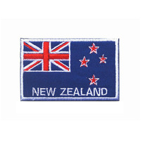 Drapeaux d'Australie et de Nouvelle-Zélande en tissu chenille, badges magnétiques brodés en 3D
