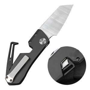 Hongrui Mécaniste Aviation Poignée En Aluminium Couteau De Poche DIY Laser Gravé Survie Couteau Pliant <span class=keywords><strong>EDC</strong></span> Camping Clip Boîte Cadeau - Product Image 3