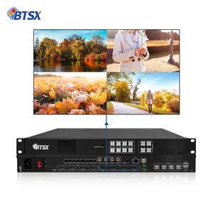 ביטוויסוס 4x4 2x2 1x4 4K60 שכבת על חבור HDMI PIP מחליף וידאו מטריקס בקר קיר וידאו