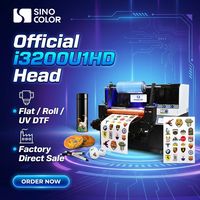 Imprimante UV DTF à plat SinoColor industrielle avec fonction rotative A3 pour balles de golf, autocollants et coques de téléphone – Vente directe usine