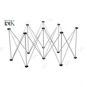 RK Triangular Table With Aluminum Folding Legs & Black <b>Platform</b> <b>Stage</b> - Product Image 3