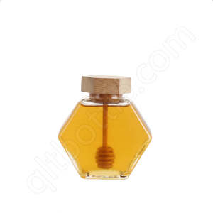<span class=keywords><strong>Pot</strong></span> à miel en verre hexagonal vide avec couvercle, étiquette <span class=keywords><strong>personnalisée</strong></span>, 180 ml, 280 ml, 380 ml, pour miel, cornichons, <span class=keywords><strong>confiture</strong></span>, gelée - Product Image 6