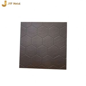 LL233 304 316 Steel Wall Panels <b>Plate</b> Antique Copper Bronze Etched Stainless Steel <b>Door</b> Wall Decoration - Product Image 4