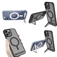 Casing Handphone Anti-Slip Kristal dengan Holder untuk iPhone 17 Air 15 Pro Max 16 14 13 12 Plus 11 Series Produk Dropshipping