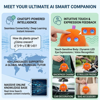 Juguete de Peluche Interactivo Inteligente con IA ChatGPT, Color Naranja Vibrante, para Contar Historias para Dormir, con Más de 60 Idiomas, Peluche Personalizable con USB-C, Cuteyeah