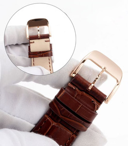 Reloj mecánico automático de oro rosa de alta calidad con caja completamente adornada con diamantes y cristal de zafiro para hombre y mujer - Product Image 5