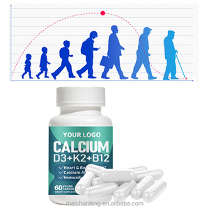 Private Label D3 B12 & K2 calcio magnesio zinco capsule di salute integratore per la cura dei muscoli del nervo osseo dei bambini - Product Image 4