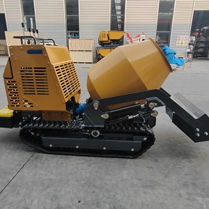 Bánh xích loại Dumper loader tự tải trộn bê tông mini xi măng trộn Máy trộn bê tông vận chuyển - Product Image 4