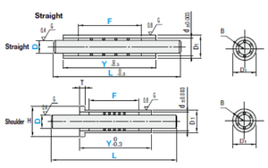 Conjuntos de Guias Lineares Miniatura Tipo Compacto com Bucha de Esfera para Movimento Linear de Precisão em Espaços Compactos - Product Image 5