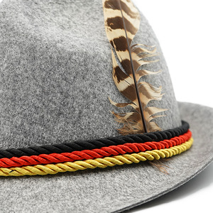 German <span class=keywords><strong>Beer</strong></span> <span class=keywords><strong>Fest</strong></span> <span class=keywords><strong>Festival</strong></span> Party Oktoberfest Hat Tyrolean Robin Hood Bavarian Custom Fedora Sombreros - Product Image 5