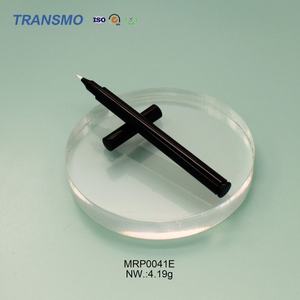 Contenant personnalisé en plastique pour eye-liner liquide et crayon à sourcils, flacon vide mince pour eye-liner, emballage cosmétique en paille de blé avec cœur en coton - Product Image 4