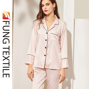 Pijamas de Lujo para Mujer Fung 6001, Pijamas de Manga Larga y Pantalones para Novia, Damas de Honor, Fiesta de Bodas - Product Image 2