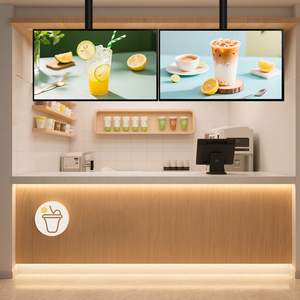 เครื่องเล่นดิจิทัลไซเนจแบบกำหนดเอง รองรับ WiFi ระบบ Android สำหรับแสดงผลบนผนังในพื้นที่ต้อนรับห้างสรรพสินค้า ใช้สำหรับโฆษณา - Product Image 1