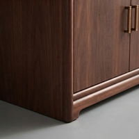 Bibliothèque de bureau classique en bois massif avec portes vitrées, étagères de rangement, ensemble de mobilier de direction pour PDG, directeur et école