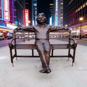 Estatua de Bronce de Albert Einstein a Tamaño Real en un Banco, Decoración de <span class=keywords><strong>Calle</strong></span> para Exteriores en Venta - Product Image 6