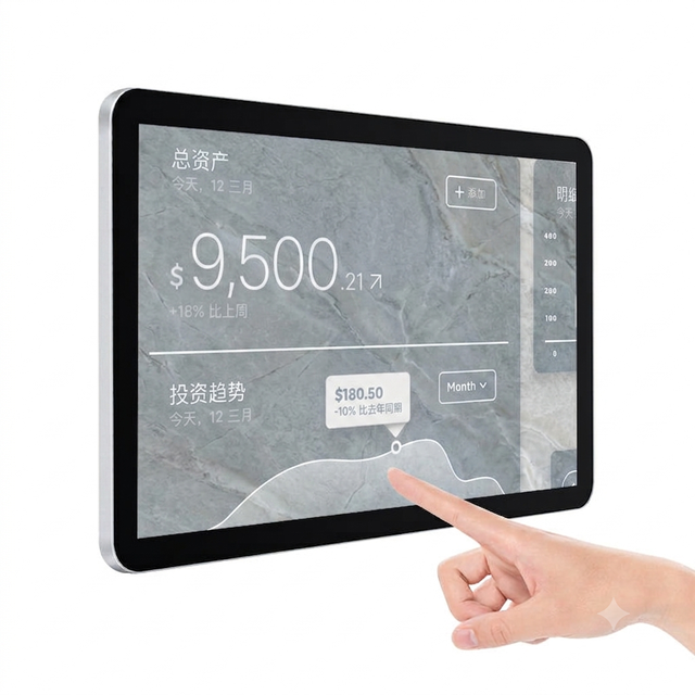 Hot Selling 19 21.5 27 32 Inch Industrial Android 4K Interactive Display Stand Touch Screen MonitorT