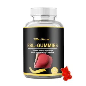 Hip big butt Vegan gummy Enhancement Buttock Firming Abundant supplements herbal hip butt gummies private label