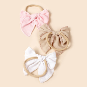 Diadema <span class=keywords><strong>con</strong></span> lazo de cola de golondrina de lino <span class=keywords><strong>para</strong></span> niños, banda <span class=keywords><strong>para</strong></span> el pelo grande <span class=keywords><strong>para</strong></span> niñas, diadema estrecha, bandas <span class=keywords><strong>para</strong></span> el pelo <span class=keywords><strong>para</strong></span> niñas - Product Image 4