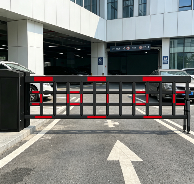 Automatic Stainless Steel Fence Boom Barrier Gate Anti Climb Reflective for Vehicle Parking Lot Entrance