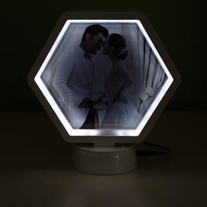 กรอบรูปสุดสร้างสรรค์กระจกแต่งหน้าหกเหลี่ยมกรอบกระจกเมจิกอเนกประสงค์ - Product Image 2