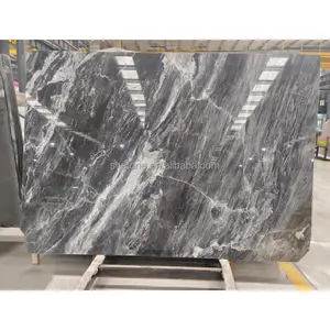 SHIHUI Natural Stone Polished Barca Grey Marble Tile Slabs For Wall And Flooring