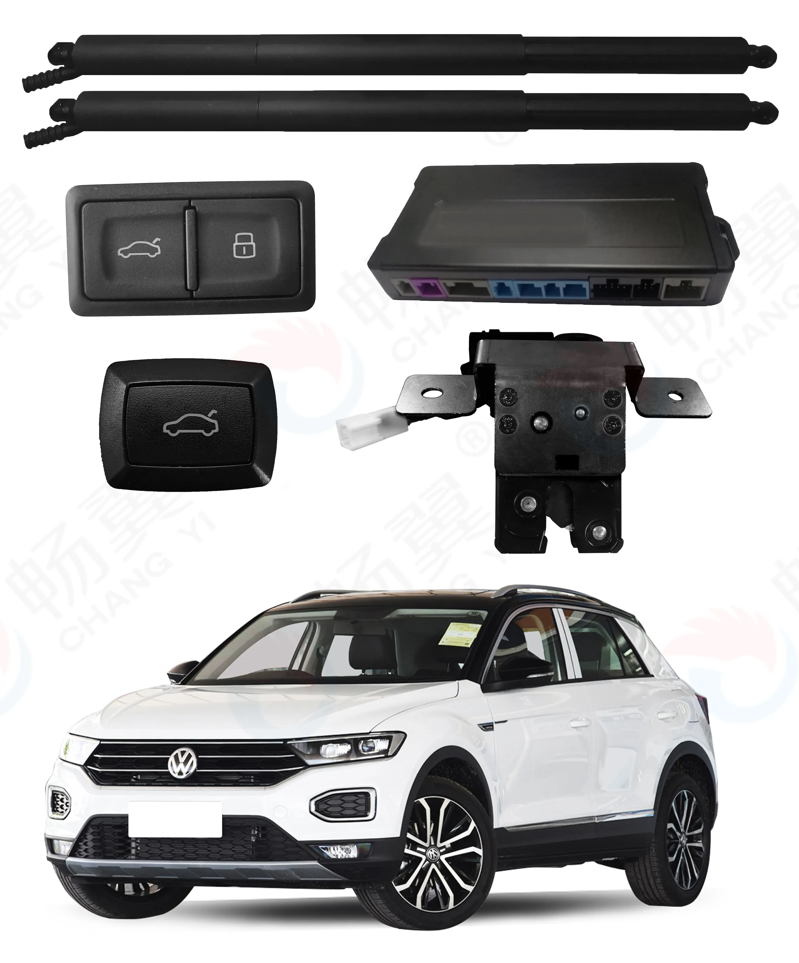 เครื่องยกประตูท้ายรถระบบไฟฟ้าอัจฉริยะสำหรับ T-ROC VW 2018 + (เลือกเซ็นเซอร์เท้าได้)