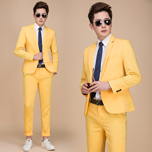 El nuevo vestido de hombre de estudio de estilo Aumenta la tendencia del adelgazamiento de color en la versión coreana de Western Suit Host's Nightclub Stage Perf - Product Image 3