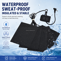 Kit de feuille chauffante infrarouge lointain personnalisée, fine et flexible, avec élément chauffant USB QC3.0 et interrupteur à 3 niveaux pour oreiller chauffant