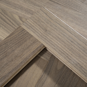 Plancher en bois dur machiné par noix noire moderne d'intérieur balayée avec l'installation de clic - Product Image 2