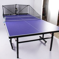 Konford Venta caliente automático Tenis de Mesa Robot Ajuste Ping-Pong escritorio rango de transmisión Spin OEM pelotas de ping pong entrenador
