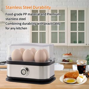 Machine à vapeur multifonctionnelle pour usage domestique, cuiseur à œufs portable en acier inoxydable, mini bouilloire électrique pour la cuisson des œufs au petit-déjeuner - Product Image 4