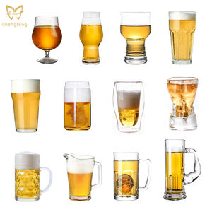Chopes à <span class=keywords><strong>bière</strong></span> en verre alvéolé <span class=keywords><strong>de</strong></span> 1 litre et 0,5 litre, style allemand, extra grandes, avec logo personnalisé - Product Image 5