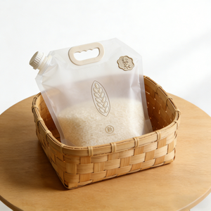 Bolsas de Plástico para Envasado de Arroz de Grado Alimenticio, Bolsas de Polietileno Impresas Personalizadas Resistentes a la Humedad para Arroz de 5 kg y 10 kg - Product Image 5
