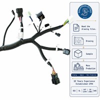 Harnais de câblage électronique personnalisé Tyco Electronics pour vélo électrique