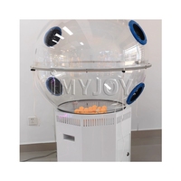 Machine de loterie électronique de type bingo et loto pour parcs d'attractions, avec tirage en ligne et fonction de soufflage de balles de ping-pong