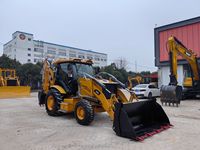 Chargeuse-pelleteuse CAT 420F neuve, facile à utiliser, unité multifonctionnelle pour la reconstruction de voies d'accès avant et le remplissage de terre.