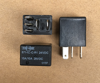 Relais automobile 871-1C-C-R1 24V DC 5 broches SPDT Micro ISO avec résistance pour phare de voiture, klaxon, ventilateur de refroidissement