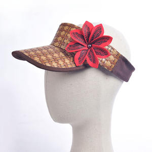 HH00010手作り泡ティアーレハワイアン麦わら織り帽子サマービーチ島ホリデーカジュアルユニセックス装飾的なヘッドウェア - Product Image 3