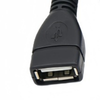 Câble audio-vidéo USB 2.0 vers 2RCA femelle personnalisé avec paire torsadée coaxiale et gaine en PVC