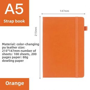 <b>A5</b>-Sized Customized Macaron-Colored Hardcover Paper <b>Diary</b> Planner 80 Sheets Thread Sewing Binding Elastic Band for Business Gift - Product Image 4