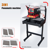 Presse à chaud pneumatique semi-automatique 3 en 1, poste de travail unique, imprimante à plat pour l'application d'étiquettes sur les vêtements, nouvelle