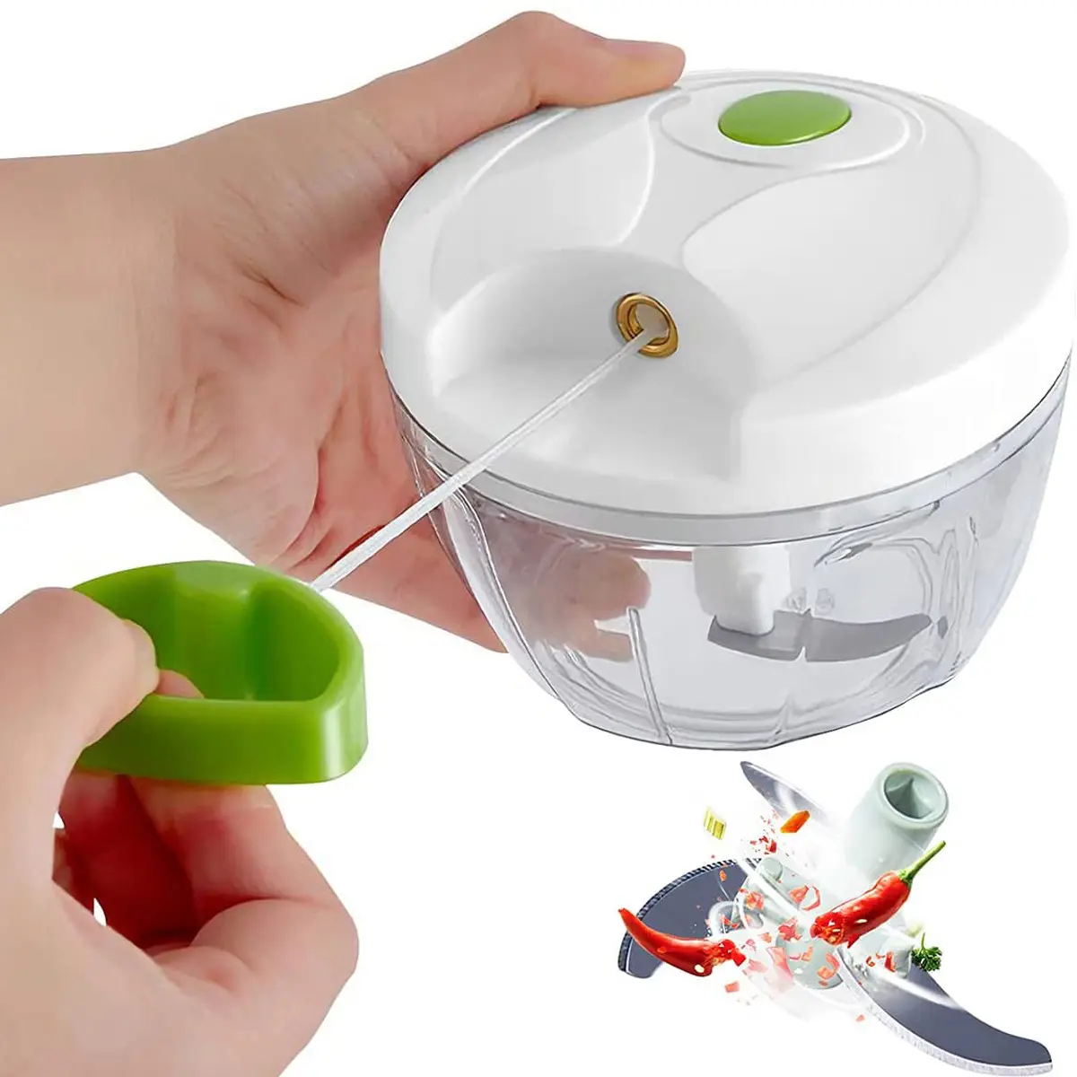 Miniespiralizador multifuncional para cocina, Cortador manual de mandolina para cebolla, frutas y verduras, cortador rápido, 2022