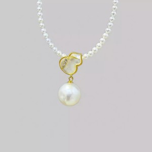 Colgante de Plata S925 31395, Accesorio de Perlas DIY con Hebilla Estilo Calabaza Vacía para Cuentas Redondas de 9-13 mm, Colección de Collares - Product Image 4