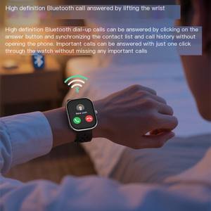สมาร์ทวอทช์ S5C หน้าจอสี่เหลี่ยม TFT รองรับซิม วัดอัตราการเต้นของหัวใจ ตรวจจับการนอนหลับ กันน้ำ IP68 ตัวเรือนโลหะผสม สายรัดแม่เหล็ก แบตเตอรี่ใช้งานได้ 5-10 วัน - Product Image 5