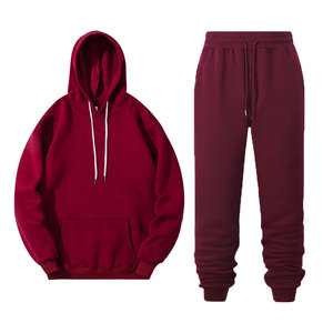 Sudadera con capucha y pantalones de chándal personalizados Conjunto de sudadera con capucha y Jogger unisex para <span class=keywords><strong>hombre</strong></span> conjunto de chándal de gran tamaño con logotipo personalizado al por mayor - Product Image 4