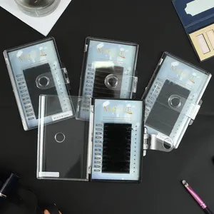Kit Ekstensi Bulu Mata Mink Volume Mink Starter Bulu Mata Label Pribadi Korea Grosir Neicha M Keriting Sutra 2 Nampan Buatan Tangan