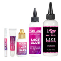 Kit d'installation de perruque en dentelle de marque privée contrôle des bords dissolvant de colle de dentelle imperméable spray fondant bandeau mousse de teinte de dentelle pour perruques